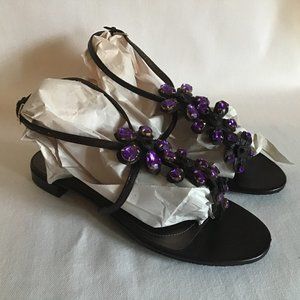 Tahari Gemstone Ankle Strap Sandals